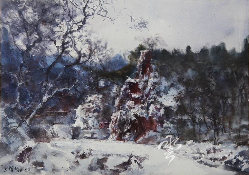 王辉林 《寂》 74*56cm 2015年